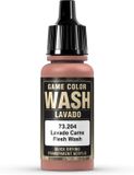 Vallejo Hobbyverf Acrylverf - 73204 Game Color Wash - Flesh - Acryl - Verf flesje - 18 ml