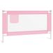 Barrière de lit enfant 140x25 cm tissu rose