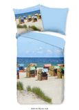 Muller Textiles Pure dekbedovertrek strand - Lits jumeaux 240x200/220 cm - Multi - Microvezel
