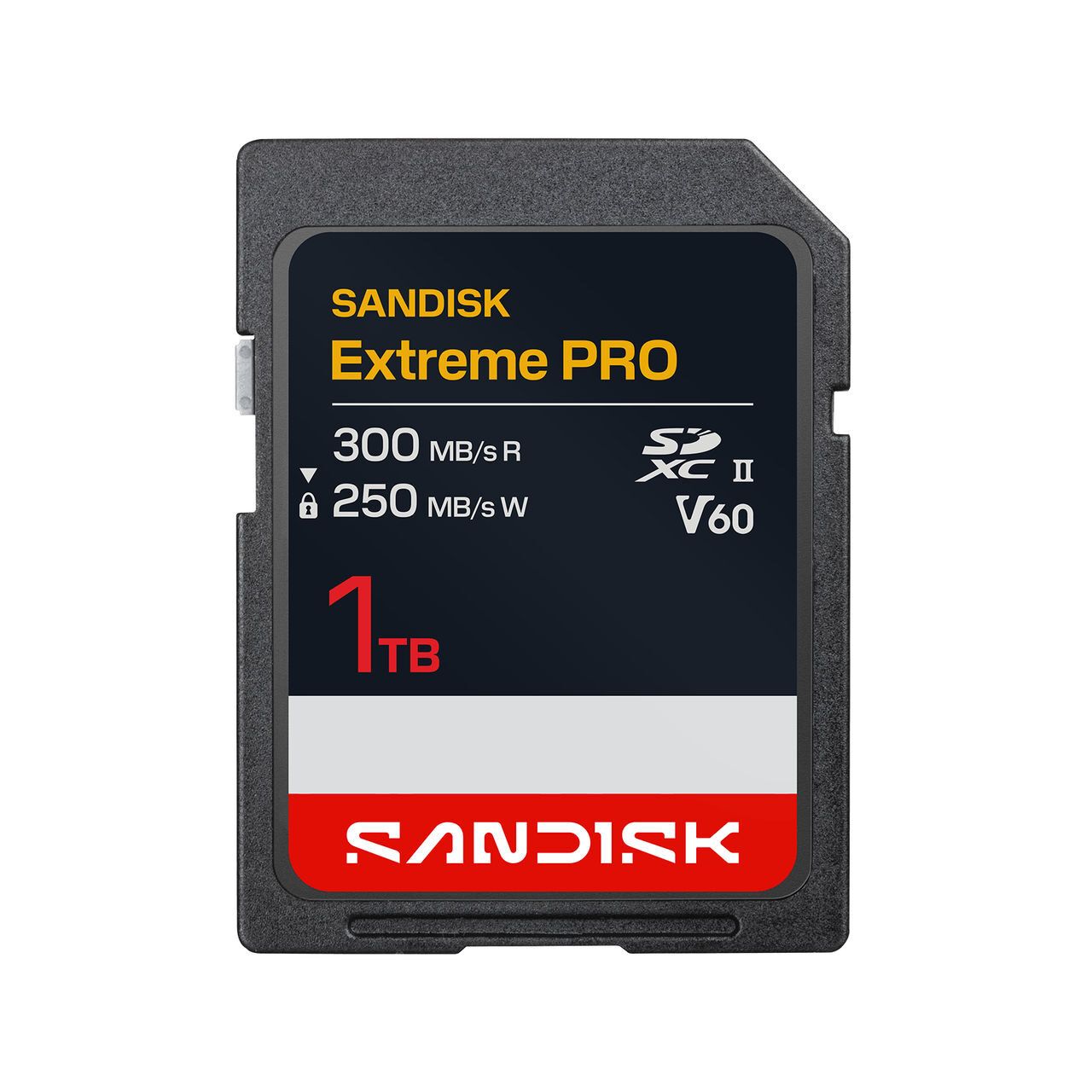 SanDisk 1TB SDXC Extreme Pro 250MB/s V60 UHS-II geheugenkaart