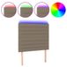 VidaXL Hoofdbord & Voeteind Taupe met LED Strip