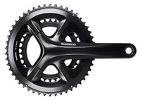 Shimano Road FC-RS510 2x11-voudig crankstel, zwart, 165 mm