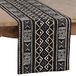 SARO LIFESTYLE 661.BK1690B Malian collectie modderdoek tafelloper, 100% katoen, zwart