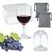 Solidchoice - Lot de 2 verres à vin de camping de 200 ml avec sac de rangement