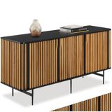 tectake® Dressoir Lineo - 156 x 45,5 x 74 cm - Houten Kast met Lamellenlook