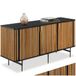 tectake® Dressoir Lineo - 156 x 45,5 x 74 cm - Houten Kast met Lamellenlook