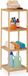 Merkloos Relaxdays badkamerrek bamboe - 116.5 x 38 x 39,5 cm - 4 etages