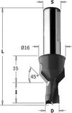 CMT Foret à gouger, droit - Outils de coupe