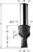 CMT Foret à gouger, droit - Outils de coupe