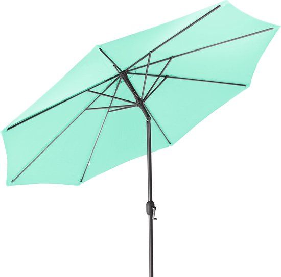 Gartenfreude Parasol - 270 cm - Lichtgroen - UV 50+ - Kantelbaar - Aluminium