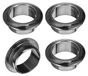 ABS Set van 4 ABS-kabelgoten pour table, 25 mm, noir