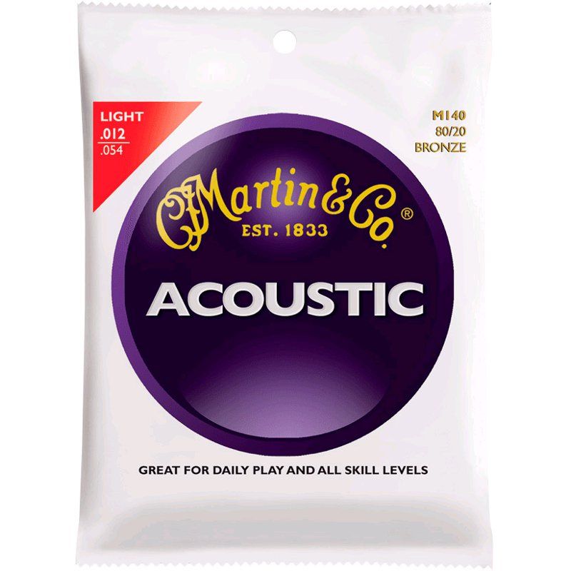 Martin Strings M140 Acoustic Bronze Light snarenset voor western