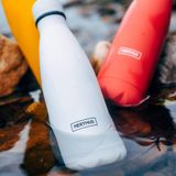 Nerthus Dubbelwandige warmwaterkruik voor koud en warm design, 750 ml, BPA-vrij, luchtdicht deksel, roestvrij staal 18/37