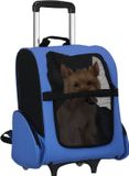 PawHut Draagtas voor Huisdieren - Stoffen - 42x25x55cm - Blauw