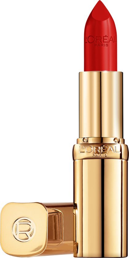 L'Oréal Make-Up Designer Color Riche Satin Lipstick - 297 Red Passion - Rood - Verzorgende, Lippenstift Verrijkt met Arganolie - 4,54 gr.