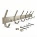 SAYONEYES Kapstok wandhouder met 6 haken - 47 cm RVS geborsteld zilver