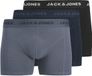 Jack & Jones Heren 3-Pack Boxer Trunks Jerimiah Solid Blauw & Zwart