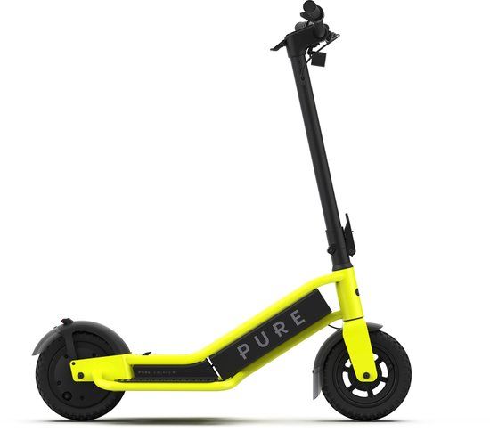 Pure Electric Pure Escape+ Yellow E-step - 10 Inch - 25 km/h - 75 km Range - 2025 Model