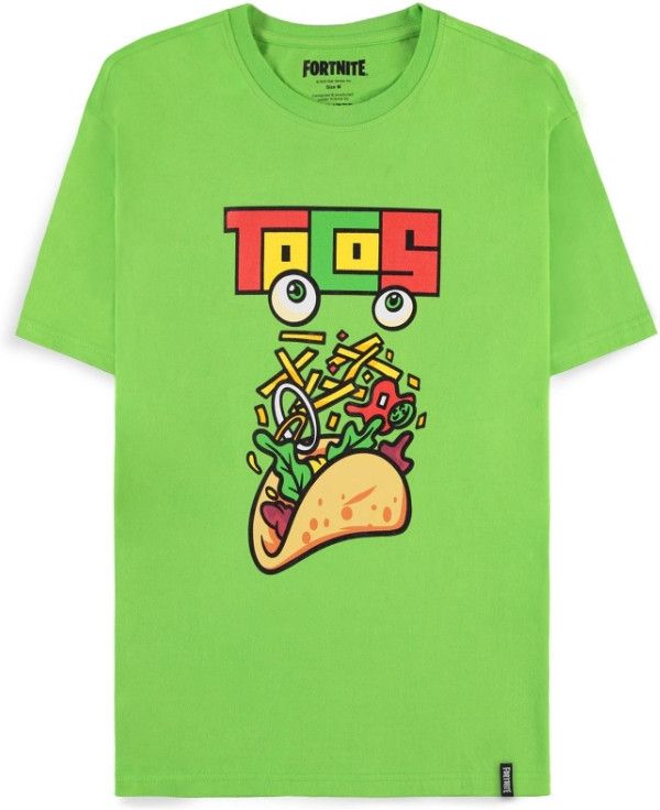 Difuzed Fortnite - Tacos Green Men's Short Sleeved T-shirt - Groen - Heren