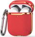 By Qubix AirPods 1/2 hoesje - Hardcase - Plated series - Rood + Goud