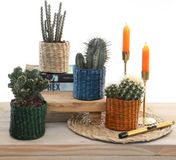 Mica Decorations Riet Plantenmand Ø10 x 9 cm