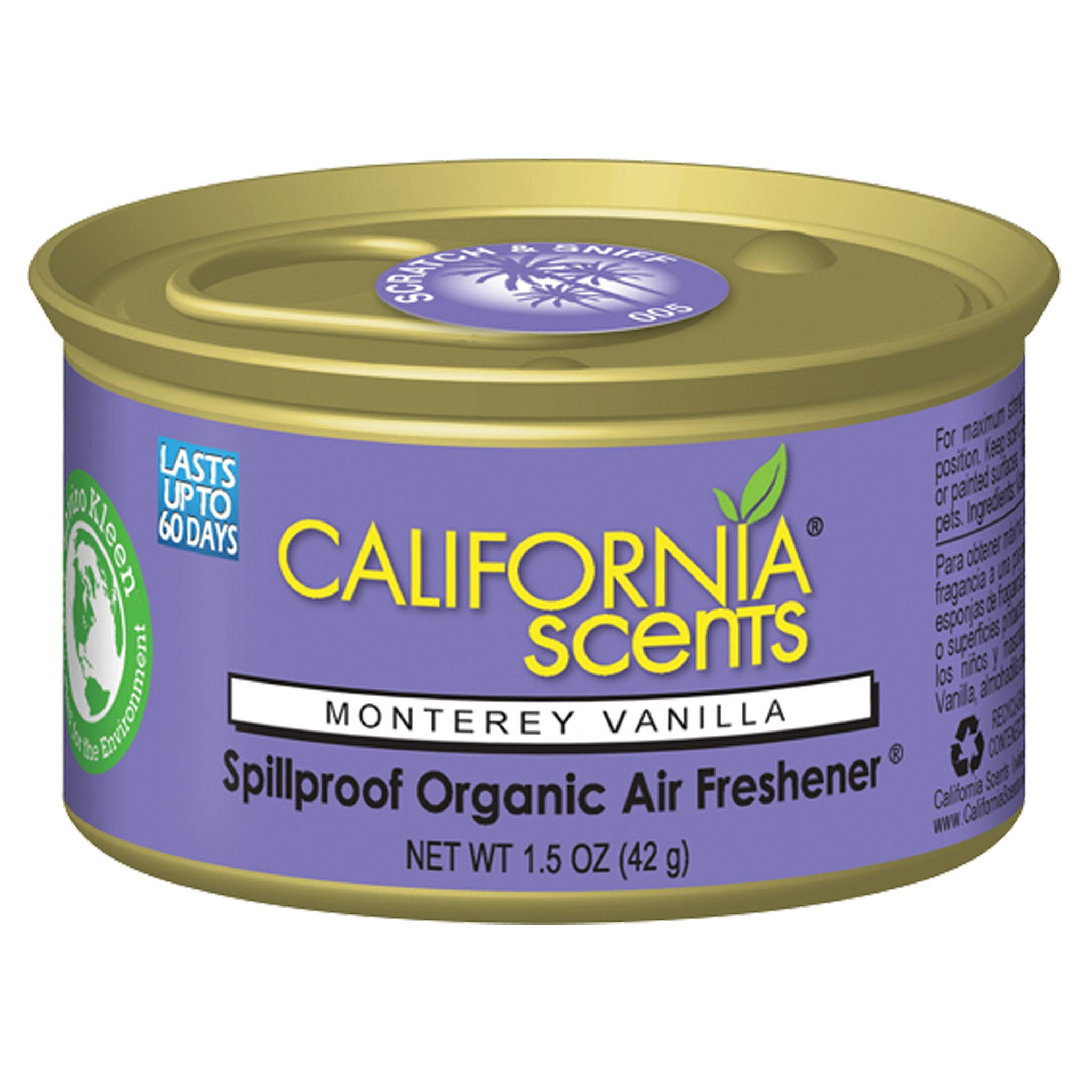 California Scents Luchtverfrisser Monterey Vanilla
