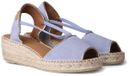 BILDA Suède espadrille compensée pour femmes