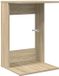 vidaXL Bijzettafel Sonoma Eiken 40 x 38 x 62,5 cm Bewerkt hout