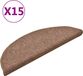 VidaXL Trapmatten 15 st 56 x 17 x 3 cm bruin