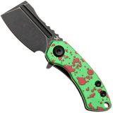 Kansept Mini Korvid T3030P1 Black Stonewashed 154CM, Zombie Green Aluminum, zakmes, Justin Koch design