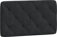 vidaXL Hoofdbordkussen - 90 cm - velours - noir