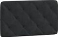 vidaXL Hoofdbordkussen - 90 cm - velours - noir