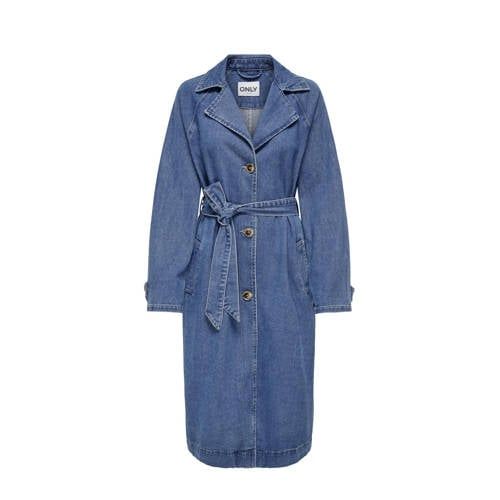 ONLY ONLMALOU Trenchcoat - Medium Blue Denim