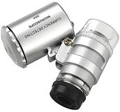 PAVTEC Handheld Digitale Microscoop accessoires Mini 60X Vergrootglas Microscoop Loupe Valuta Met LED Licht