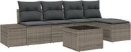 vidaXL Banc de jardin gris clair