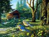 SunsOut Puzzel Terry Doughty - Legpuzzel Sleepy Hollow Blue Birds 1000 Stukjes