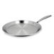 MENASTYL Triple poêle à crêpes 28 cm en acier inoxydable