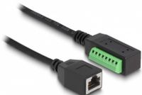 DeLOCK 66053 câble réseau Noir, Vert 0,215 m Cat5e U/UTP