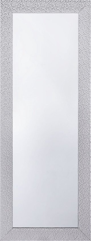 Beliani Wandspiegel zilver 50 x 130 cm MERVENT