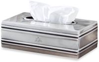Loberon Tissuebox Suzette antiekzilverkleurig