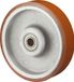 BS ROLLEN C10.306 Apparate-Rad ø300 Achs ø30, 2000kg, 95+/-3 Shore A, orange