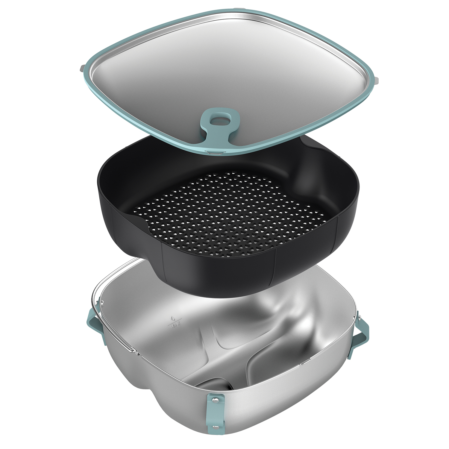 Philips Accessoire voor Airfryer XXL van 8,3 l - Aluminium;Blauwgroen