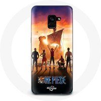 Maniacase Hoesjes voor Samsung Galaxy A8 Plus One Piece Poster Crews Art Seizoen 1
