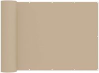 vidaXL Balkon Privacy Scherm 200 x 200 cm Stof met PU-coating Beige