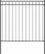 Hecelement ASSEN 170 x 200 cm Staal Grijs