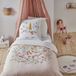 Future Home - Parure de lit enfant en coton imprimé rose licorne 140x200cm