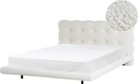Beliani SOULISSE - Bed - Gebroken wit - 140 x 200 cm - Bouclé