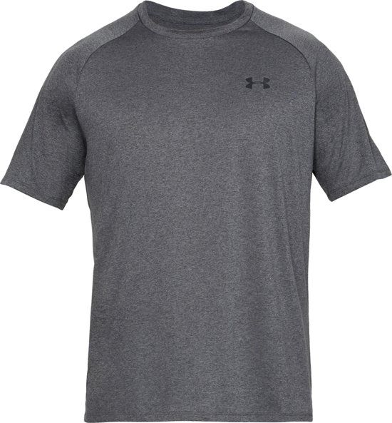 Under Armour Tech 2.0 SS Tee Heren Sportshirt - Maat XXL - Carbon Heather