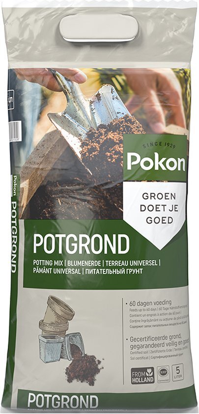 Pokon Universele Potgrond - 5l - Voor binnen en buiten - 60 dagen voeding - Potgrond universeel