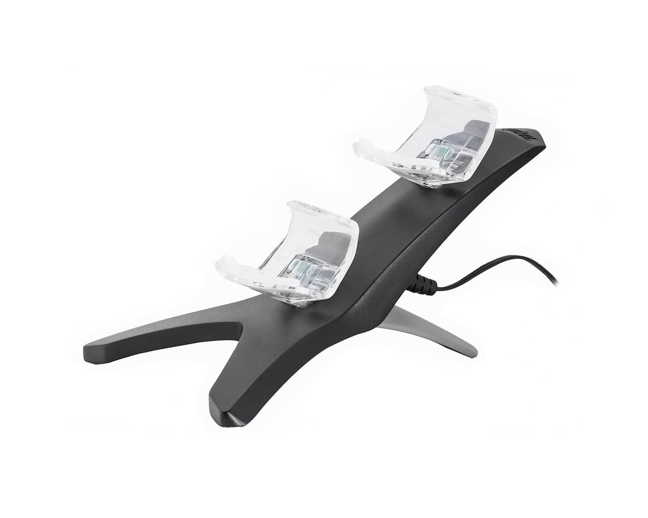 PDP Energizer PDP 2X Dual Charging Station Zwart/Transparant voor PlayStation 4